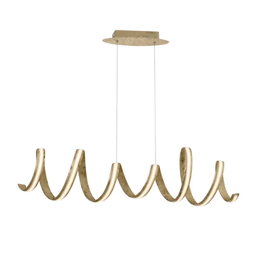 HÄNGELEUCHTE Millenium, Gold / Messing, 105cm - Goldfarben, Metall (120/28/28cm) - KOSILUM