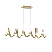 HÄNGELEUCHTE Millenium, Gold / Messing, 105cm - Goldfarben, Metall (120/28/28cm) - KOSILUM