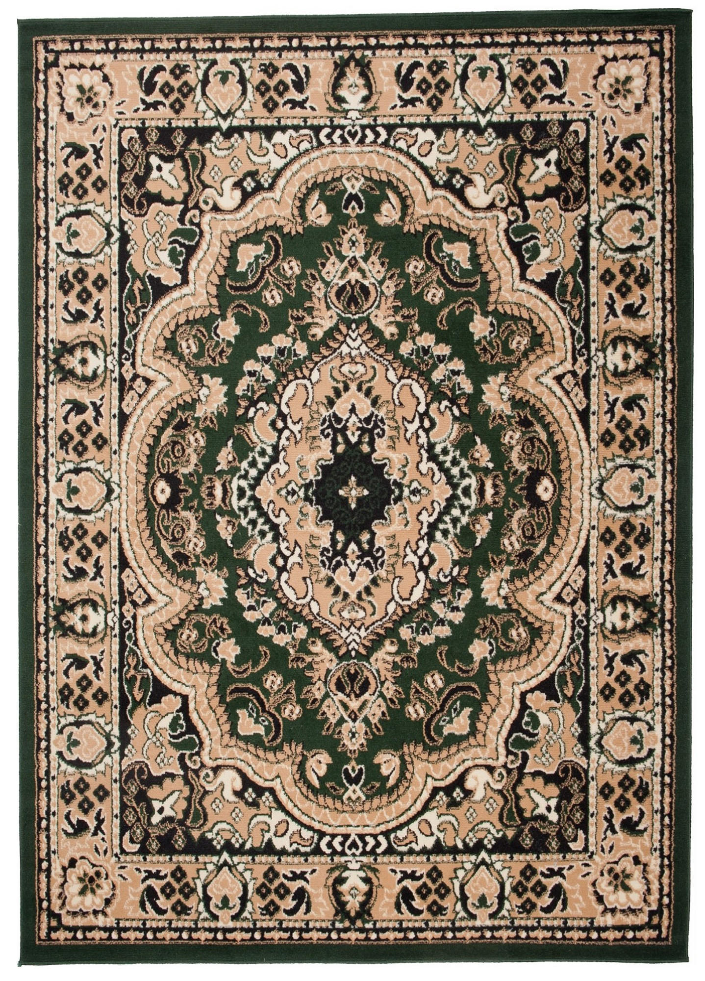 TEPPICH ATLAS Beige Grün 140/200 cm - Beige/Grün, Textil (140/200cm) - Tapiso