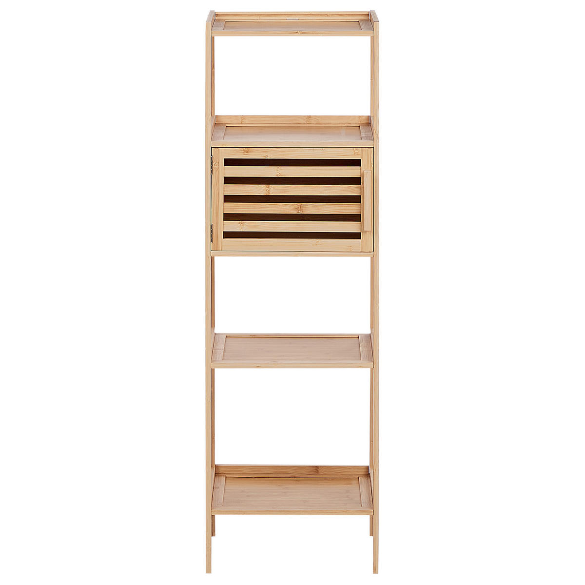 REGAL Bambus Hellbraun Lafayette - Braun, Holz (36/114/30cm) - Beliani