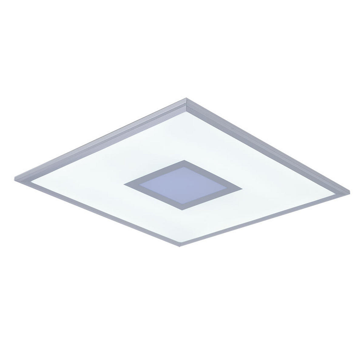 LED DECKENLEUCHTE Metall Silber - Silberfarben, Metall (45/45/6cm)