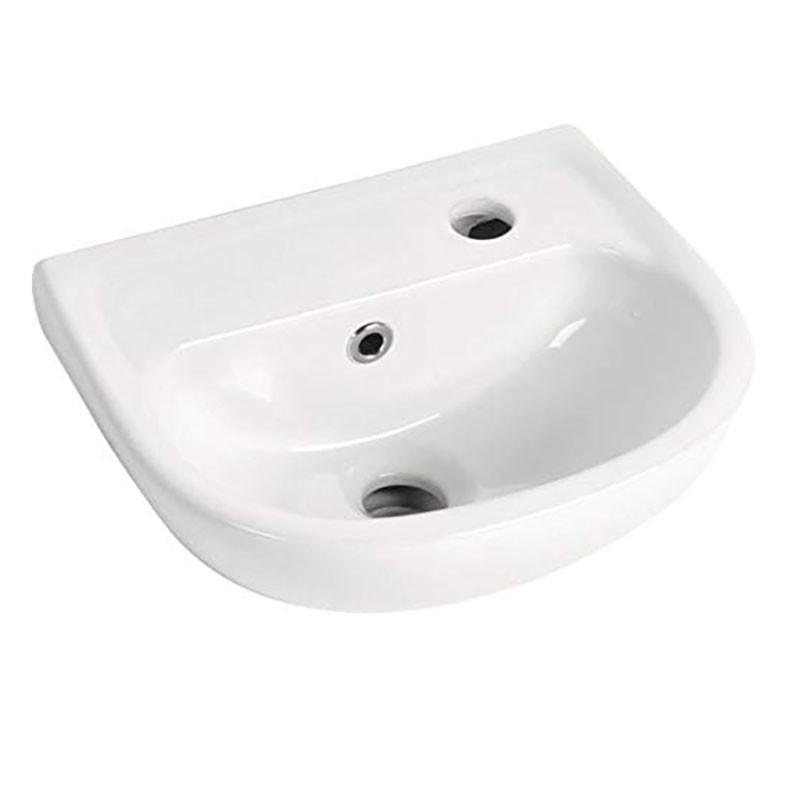 WASCHBECKEN für Badezimmer 350 x 280 x 130mm - Weiß, Keramik (35/13/28cm) - HOROW