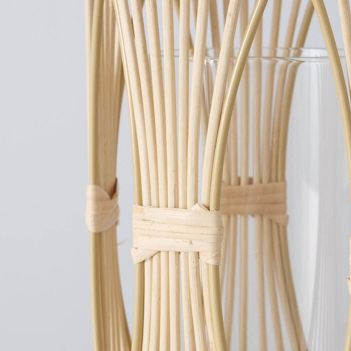 KERZENSTÄNDER Eireen 2er-Set - Braun, Naturmaterialen (15/27/15cm) - Boltze Home