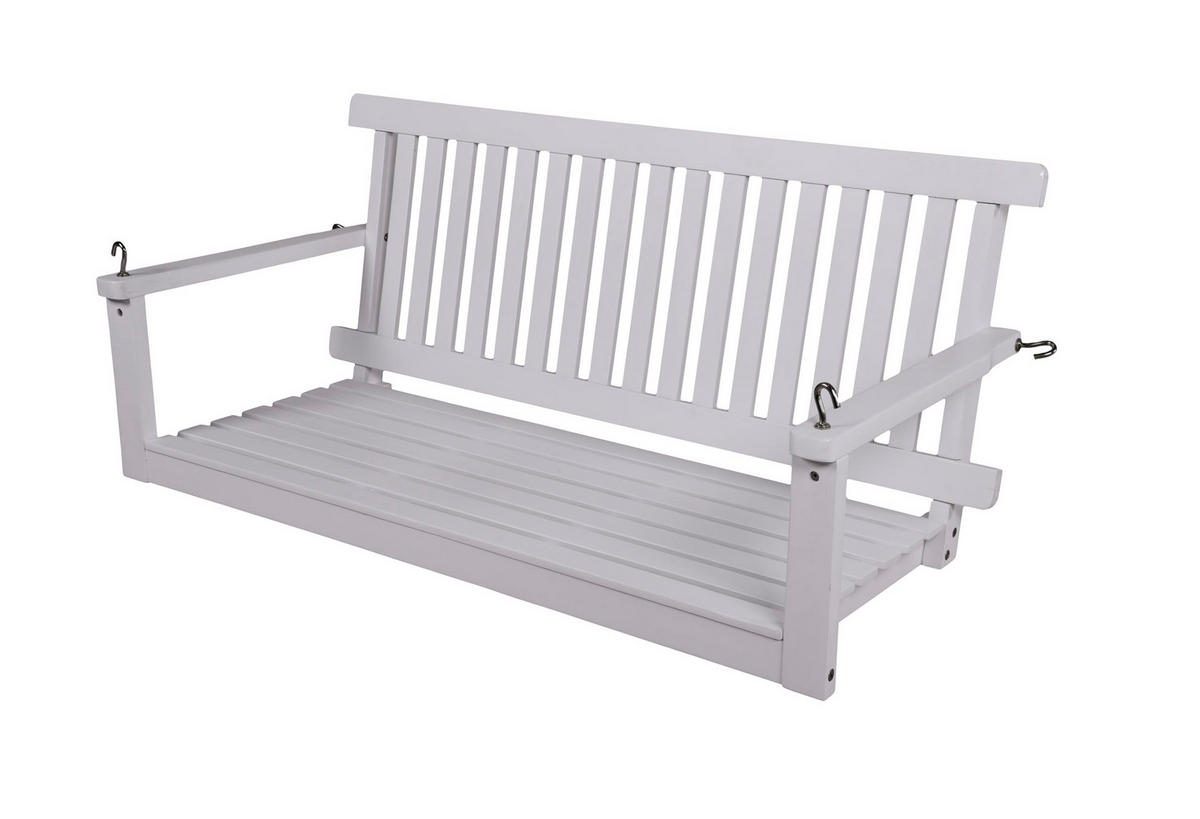 GARTEN-HÄNGEBANK Tartu Hängebank - Grau, Holz (130/57/63cm) - DELUKE