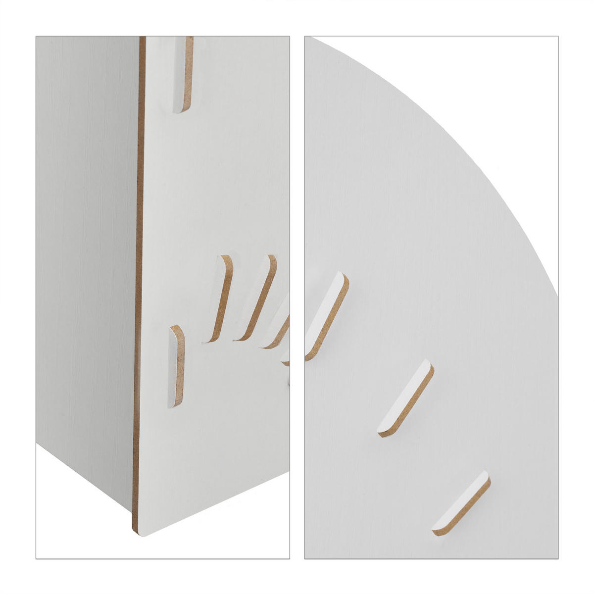 DOKUMENTENABLAGE - Weiß, Holzwerkstoff (34/27/27cm) - Relaxdays