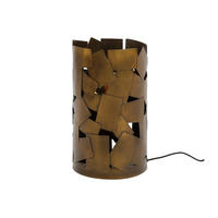 TISCHLEUCHTE Patch Bronze 23/23/ 38 cm - Bronzefarben, Metall (23/23/38cm) - Hoyz Collection