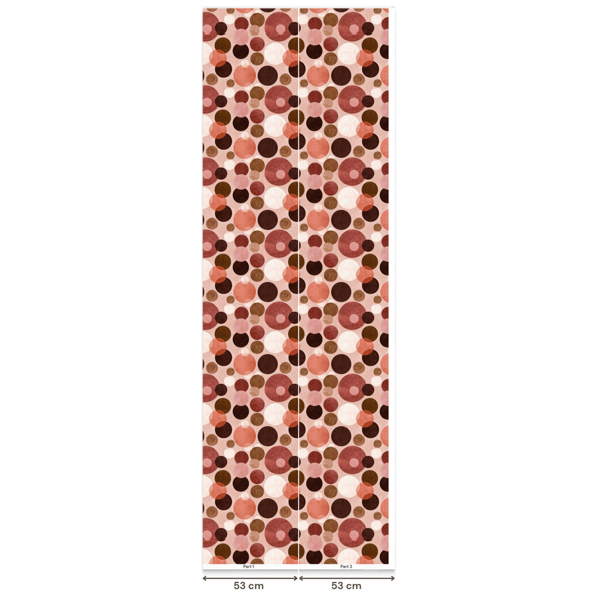 TAPETE - Kreise - Modern - Farbenfroh - 100x300 cm - Multicolor, Papier (100/300cm) - OnlyWow