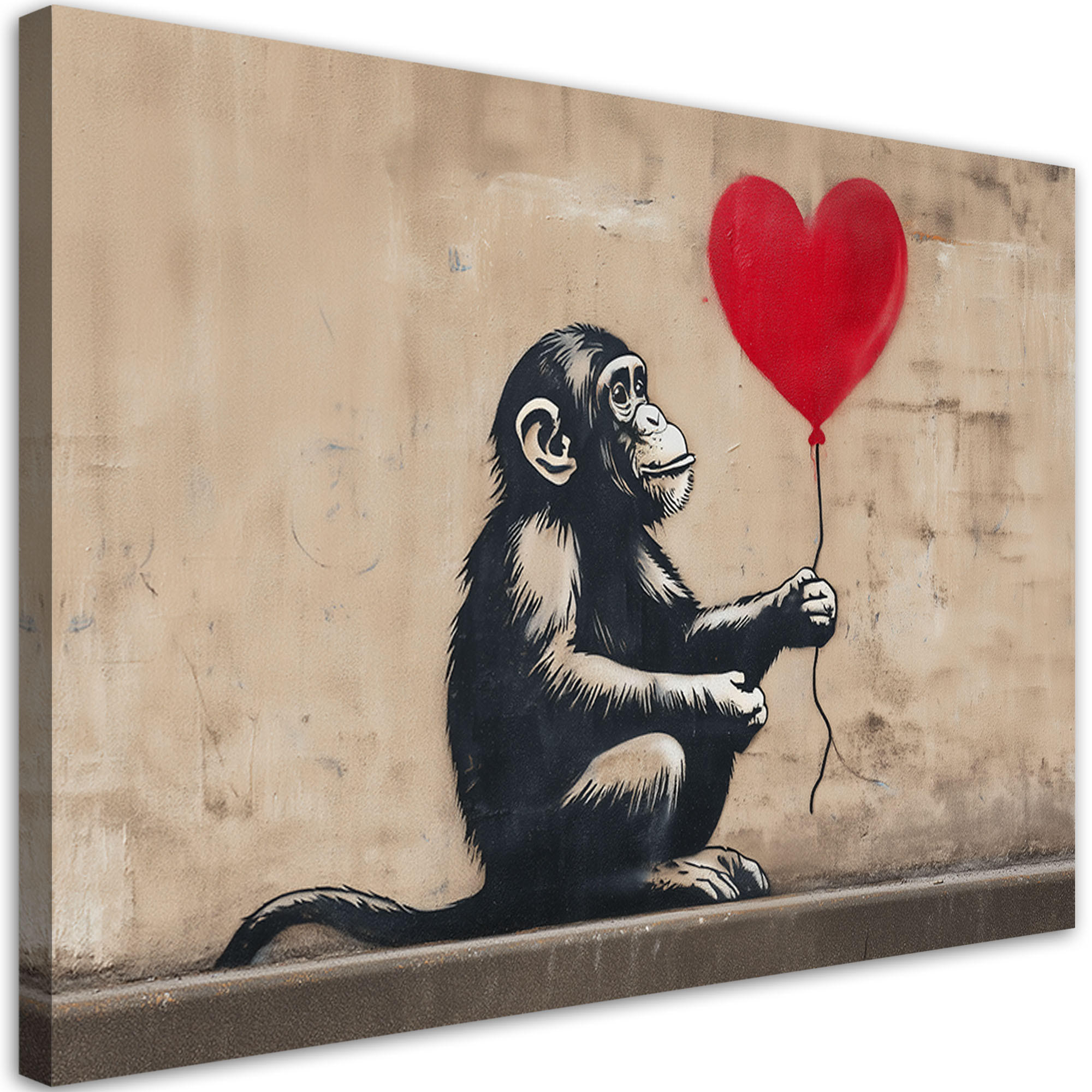 Feeby Leinwandbild Braun 90x60 cm
