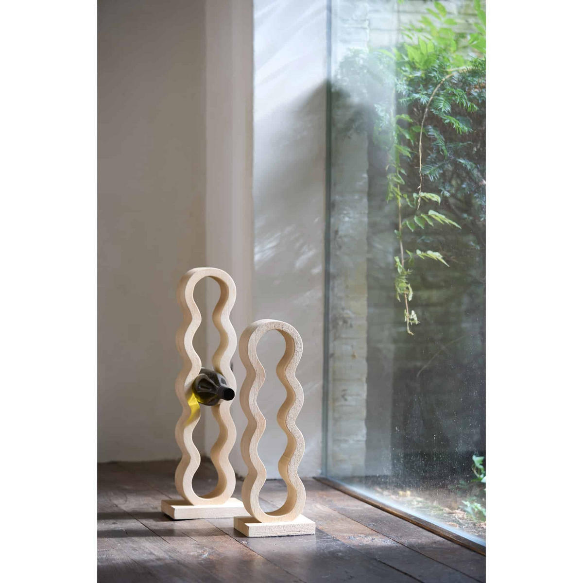 WEINREGAL Edolo Braun 18/13/58 cm - Braun, Holz (13/58/18cm) - Light & Living