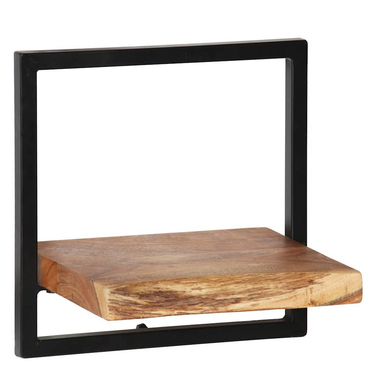 WANDREGAL-SET 5-Tlg. Akazienholz Massiv Und Stahl - Braun, Holz (35/75/65cm) - vidaXL