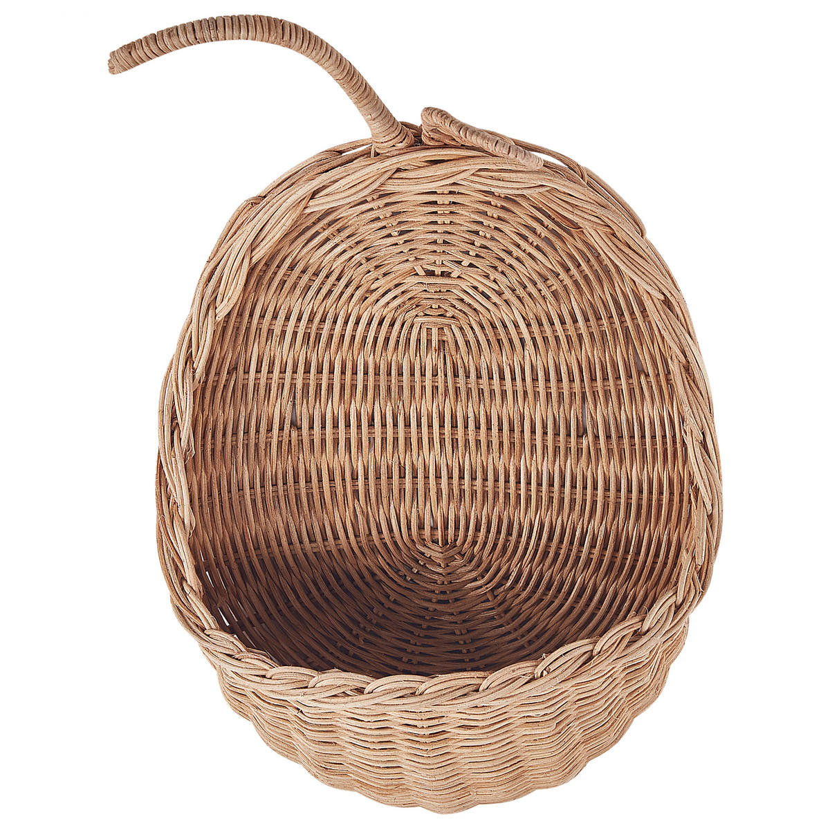 WANDDEKORATION Rattan natürlich Makonde - Naturfarben, Naturmaterialien (24/40/15cm) - Beliani