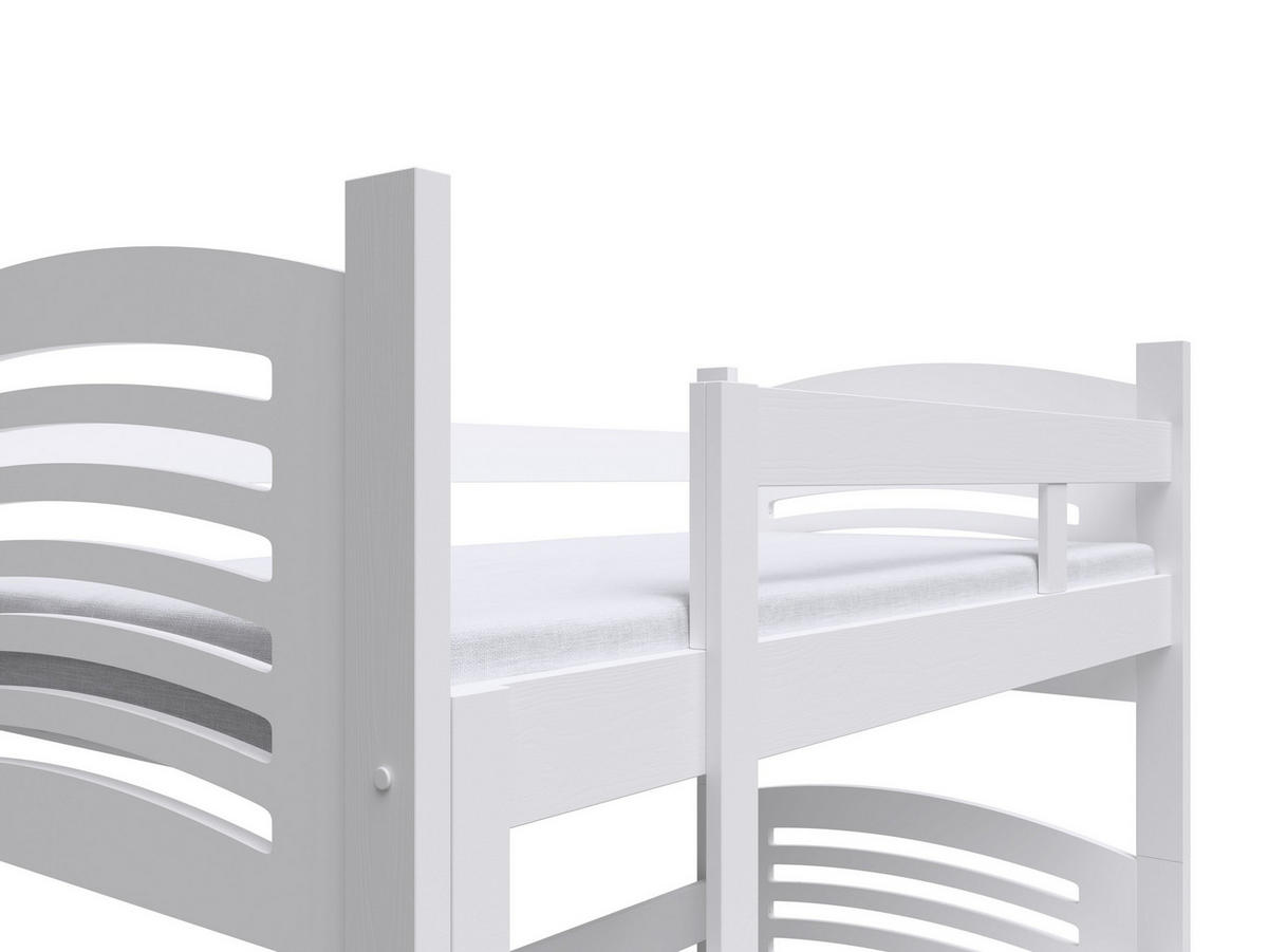 VYSOKÁ Postel OHANA 75x160 s úložným prostorem, Bílá - bílá, dřevo (75/160cm) - MASSENO