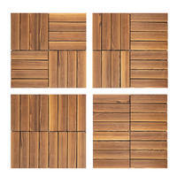TERRASSENFLIESE 36er-Pack Hartholz, Outdoor & wasserdicht - Braun, Holz (30/30/2cm) - Kaket