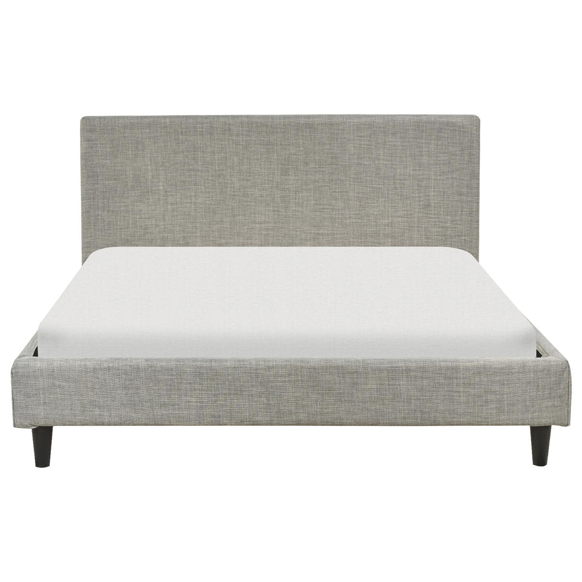 POLSTERBETT 140/200cm Hellgrau Fitou - Hellgrau, Textil (140/200cm) - Beliani