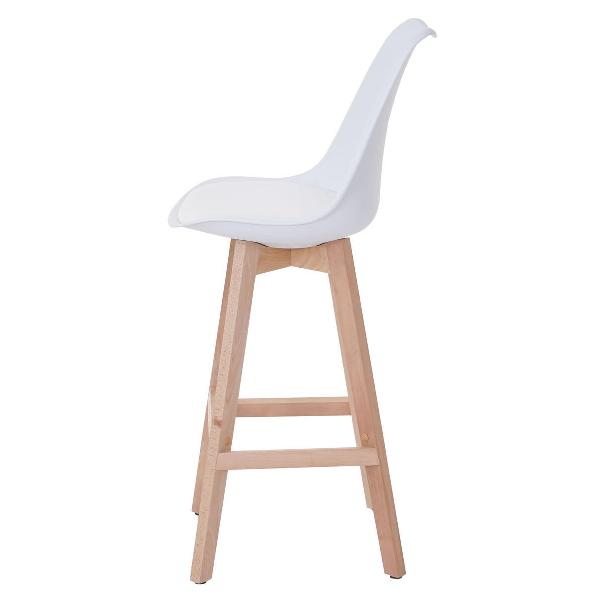 BARHOCKER Weiß 2er-Set - Weiß, Textil (46/110/54cm) - MCW