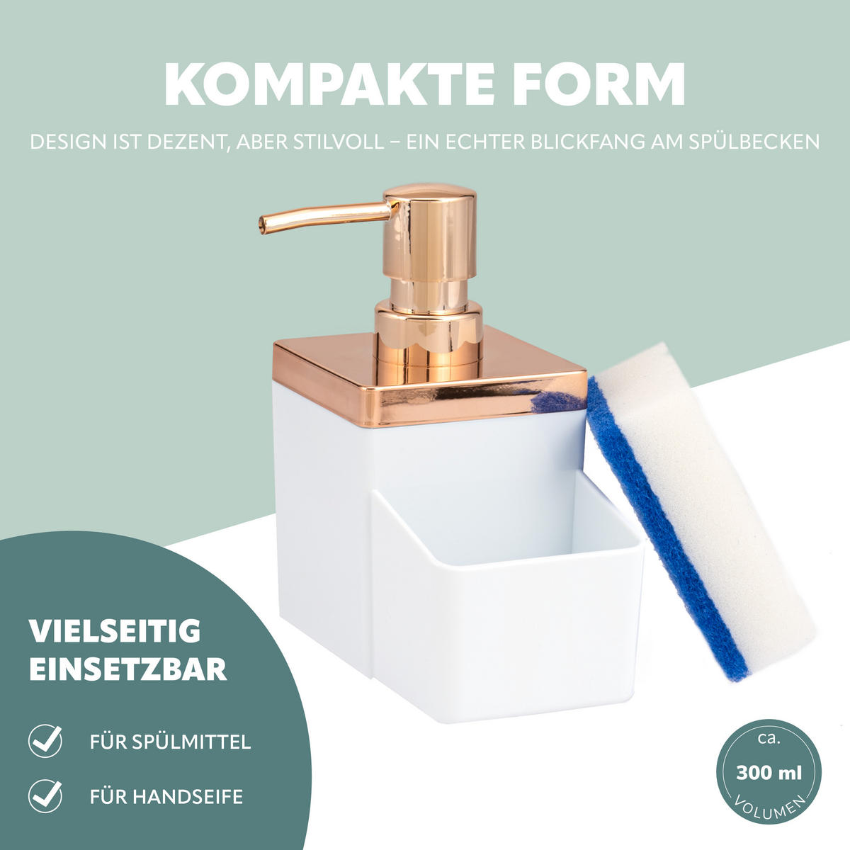 SPÜL-SET, weiß - Weiß, Kunststoff (12/14/6.5cm) - bremermann