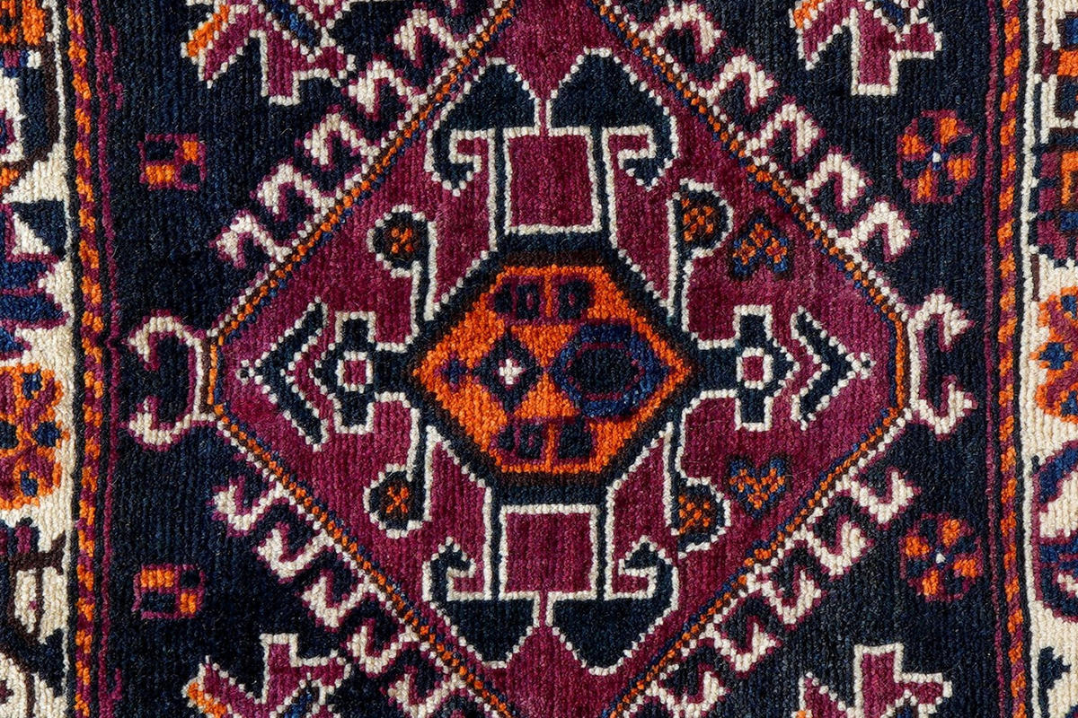 ORIENTTEPPICH handgeknüpft Gashgai Blau 70/52 cm Schurwolle - Blau, Textil (52/70cm) - Looma