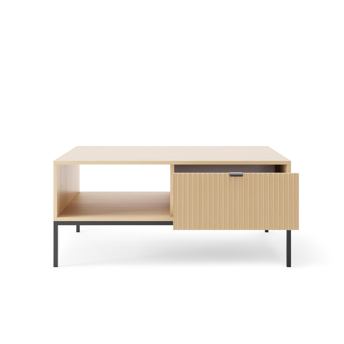 COUCHTISCH NANAIMO STO1 Profilierte Fronten Eiche Vicenza Eiche Vicenza - Eiche Artisan, Holzwerkstoff (68/104/48cm) - Komodee