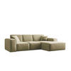 ECKSOFA L-Form Siena Stoff Maloy Olive Rechts - Olivgrün, Holz (266/165cm) - Kaiser Möbel