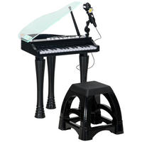 KINDERPIANO DE-18644 Schwarz - Schwarz, Kunststoff (30.5/60.4/37cm) - ComfortXL
