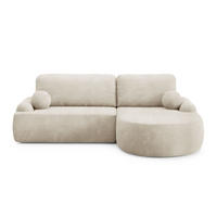 ECKSOFA CLEO II mit Schlaffunktion Version Rechte Poso 105 - Creme, Kunststoff (264/172cm) - Lookway