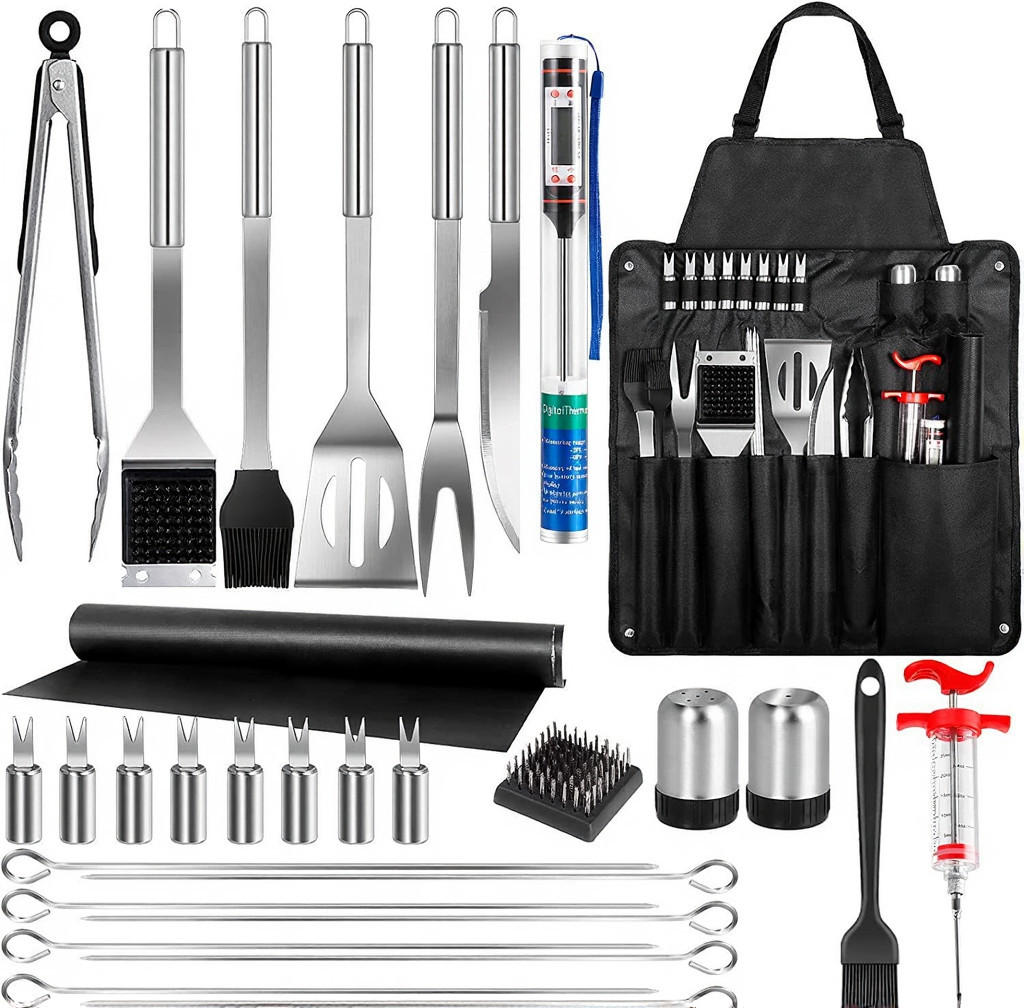 GRILLBESTECK 30-teiliges Set - Multicolor, Metall (43cm)