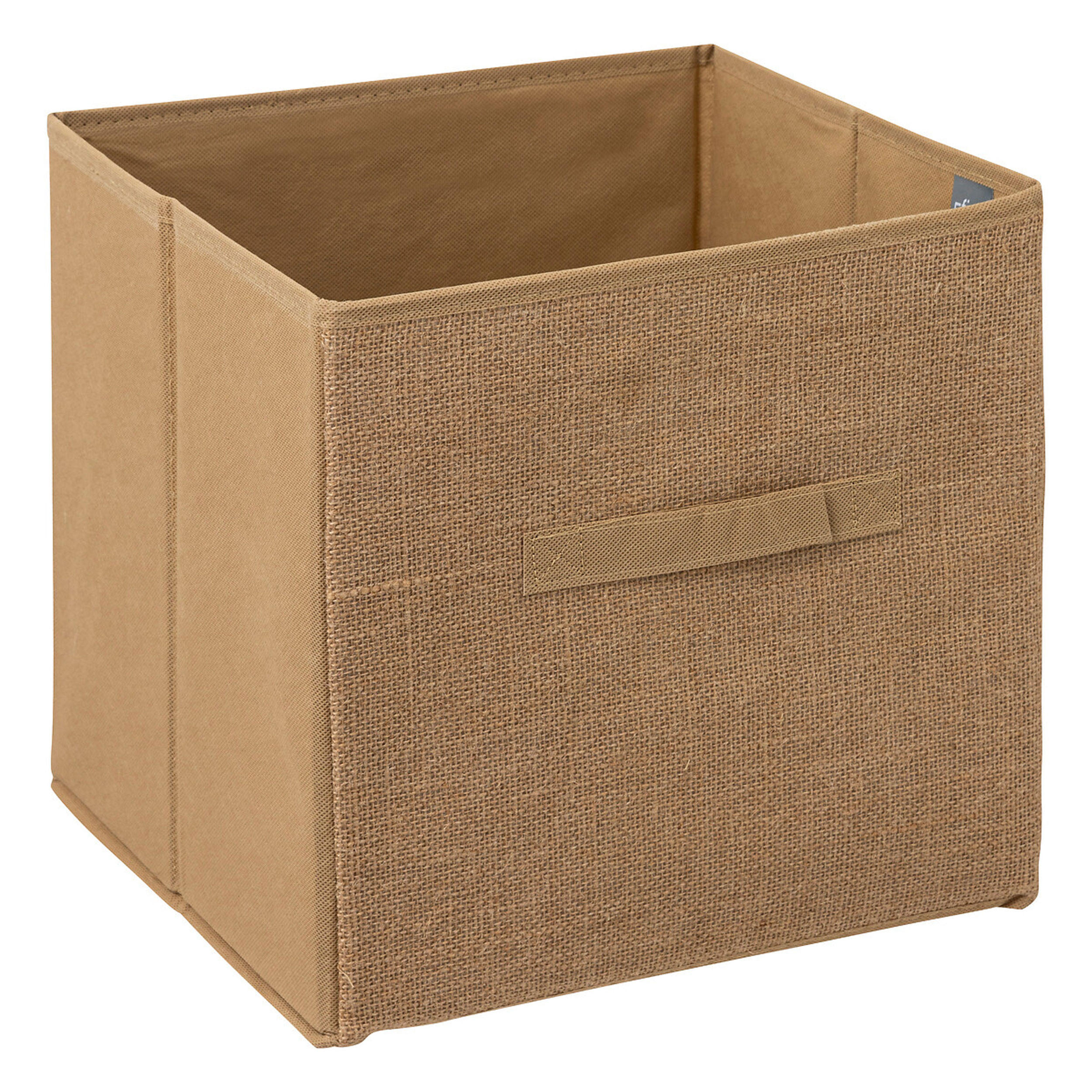 AUFBEWAHRUNGSKORB Mix N Modul Jute, Pappe, Jutefaser, Kunststoff, Beige, 31 x 31 cm - Beige, Papier (31/31/31cm) - 5five Simply Smart