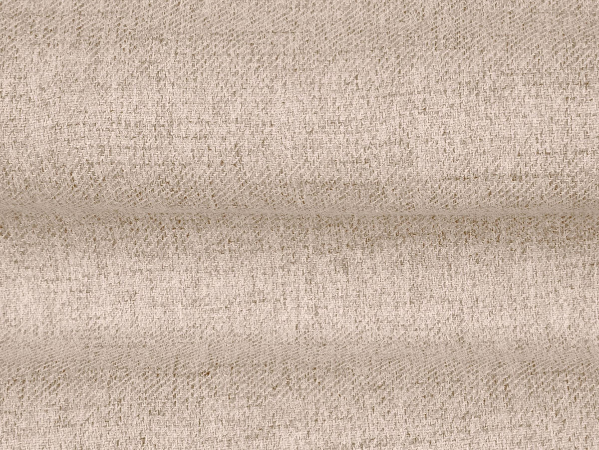 PANORAMASOFA rechts Mamaia aus strukturiertem Stoff beige 7 Sitzplätze - Beige, Textil (256/75/327cm) - Micadoni