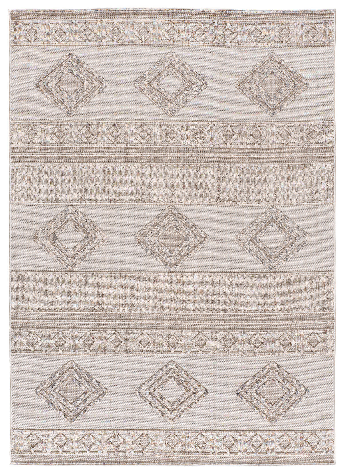 VINTAGE-TEPPICH Beige Element 134/200 cm - Beige, Naturmaterialien/Textil (134/200cm) - Atticgo