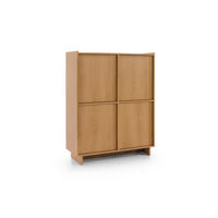 KOMMODE: karamellfarbene Eiche, 98 x 124 x 39 cm - Braun, Holzwerkstoff (98/124/39cm) - 3XE LIVING