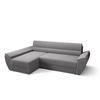 ECKSOFA L REBI L3 Poso 110 Links mit Schlaffunktion, Hellgrau - Hellgrau, Textil (251/140cm)