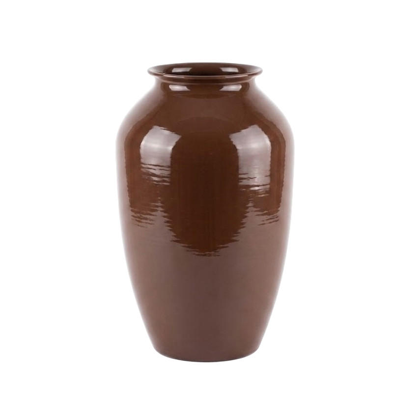 VASE Roger 10x17x27cm Braun Metall - Braun, Metall (27cm) - Mondex