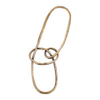 WANDPANEEL Wun Gold 38/11/90cm - Goldfarben, Metall (11/90/38cm) - PTMD Collection
