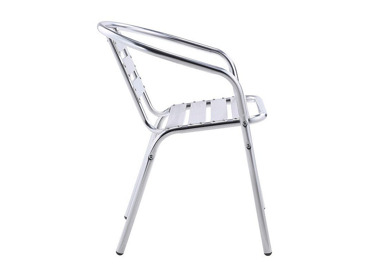 GARTENSTUHL 2er-Set - 54 cm x 51 cm - Metall - Silberfarben - MONTMARTRE - Silberfarben, Metall (54/72/51cm) - Vente-Unique