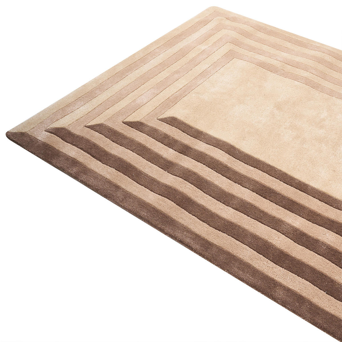 KOBEREC Béžový 160/230 cm Viskóza Sarai - béžová, textil (160/230cm) - Beliani