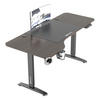 COMPUTERTISCH Oxnard - Walnussfarben/Schwarz, Holzwerkstoff/Metall (75/159/119cm) - pro.tec
