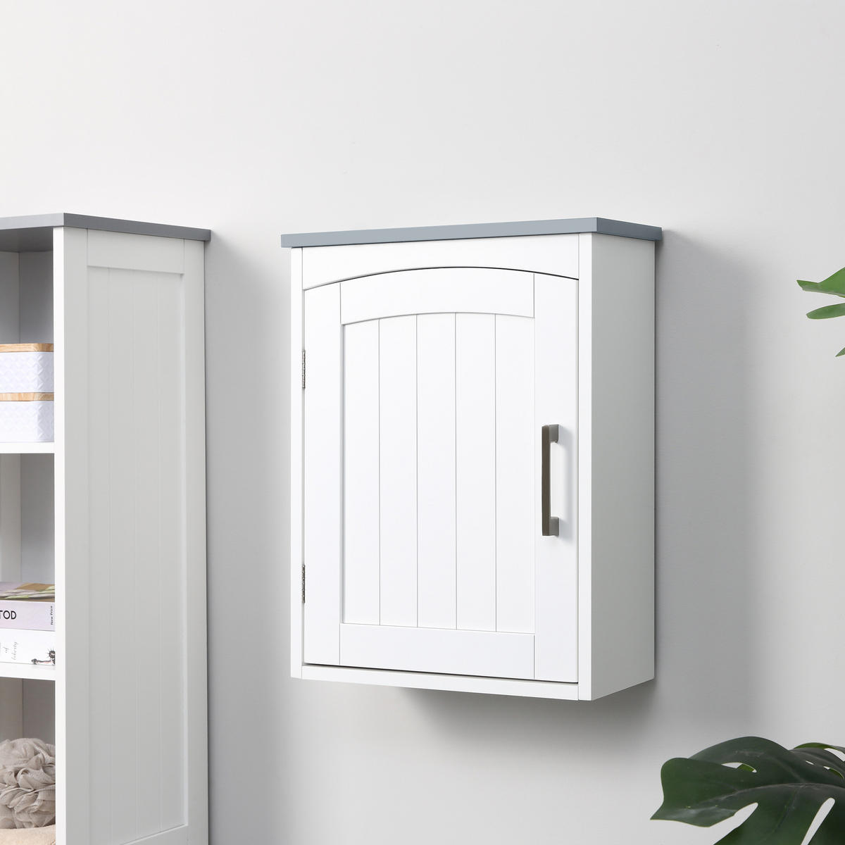 HÄNGESCHRANK DE-15859 mit verstellbarem Einlegeboden Weiß - Weiß, Holzwerkstoff (18.5/52/41cm) - ComfortXL