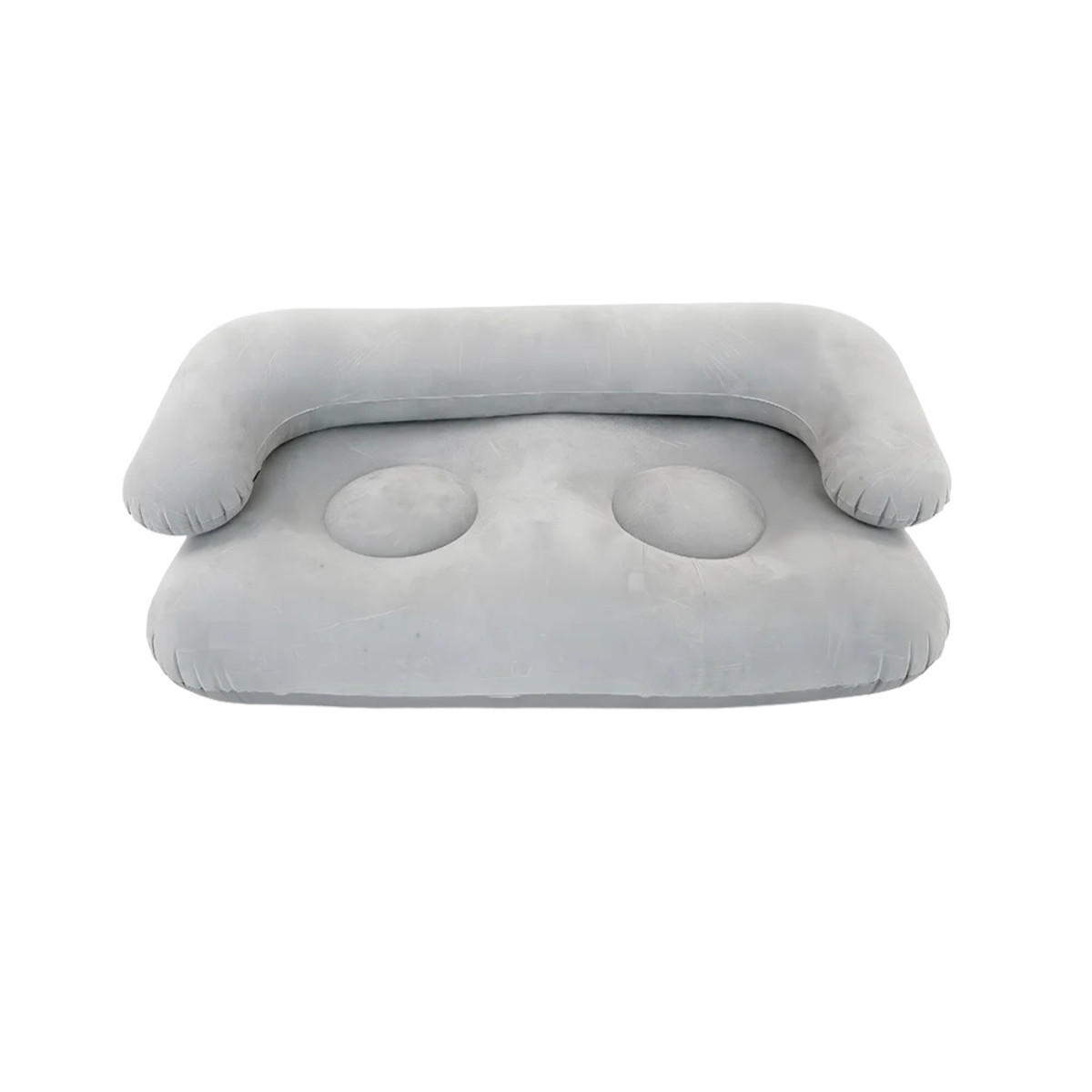 LUFTSOFA，AUFBLASBARES SOFA, 140/75/50cm Hellgrau - Hellgrau, Kunststoff (75/50/140cm)