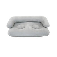 LUFTSOFA，AUFBLASBARES SOFA, 140/75/50cm Hellgrau - Hellgrau, Kunststoff (75/50/140cm)