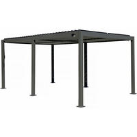 BIOKLIMATISCHE PERGOLA kensington Grau - Grau, Metall (298/220/498cm) - Habitat Garten