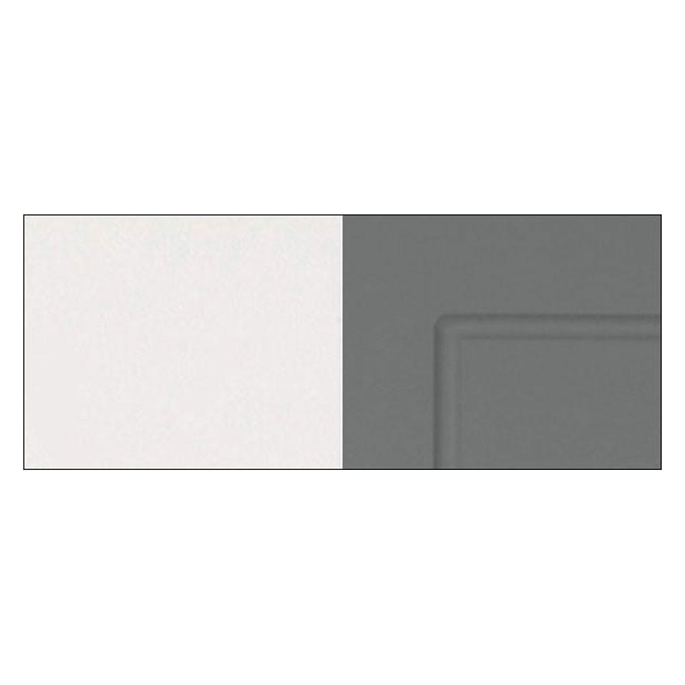 KÜCHENHÄNGESCHRANK Kvantum W4/60 Dust Grey Matt / Weiß Matt 60 / 32,5 / 96cm - Weiß/Grau, Holz/Holzwerkstoff (60/96/32.5cm) - Feldmann-Wohnen