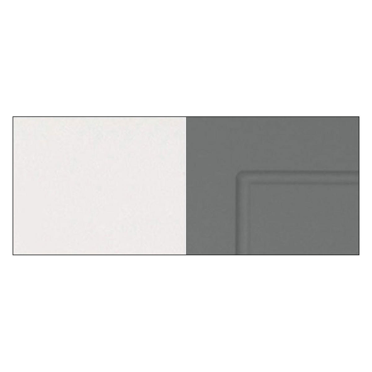 KÜCHENHÄNGESCHRANK Kvantum W8BS/80 Dust Grey Matt / Weiß Matt 80 / 32,5 / 72cm - Weiß/Grau, Holz/Holzwerkstoff (80/72/32.5cm) - Feldmann-Wohnen