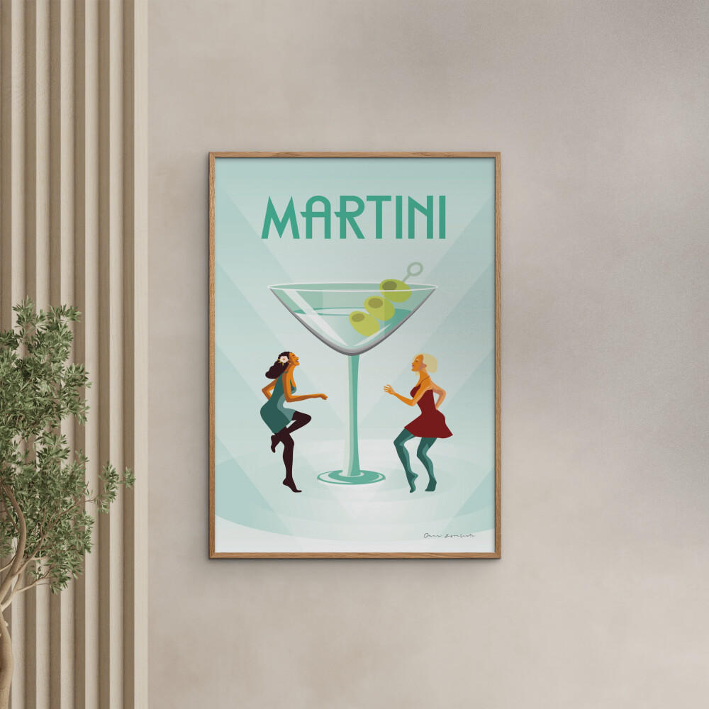 POSTER Wild Apple - Martini - Grün, Papier (50/70/0.1cm) - Poster&Frame