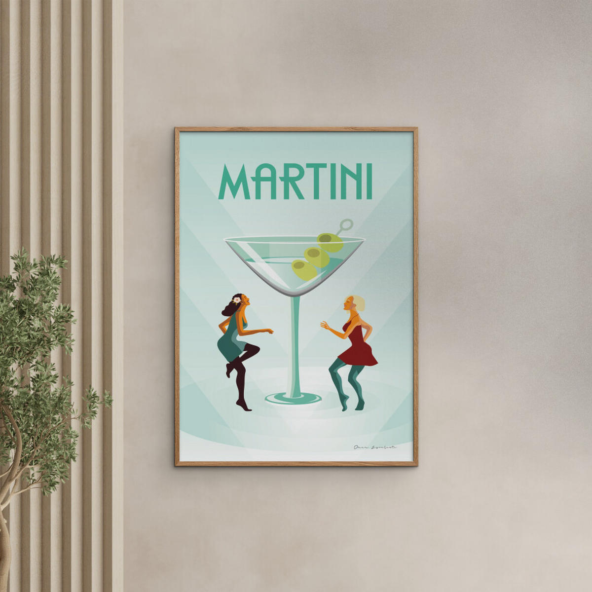 POSTER Wild Apple - Martini - Grün, Papier (50/70/0.1cm) - Poster&Frame