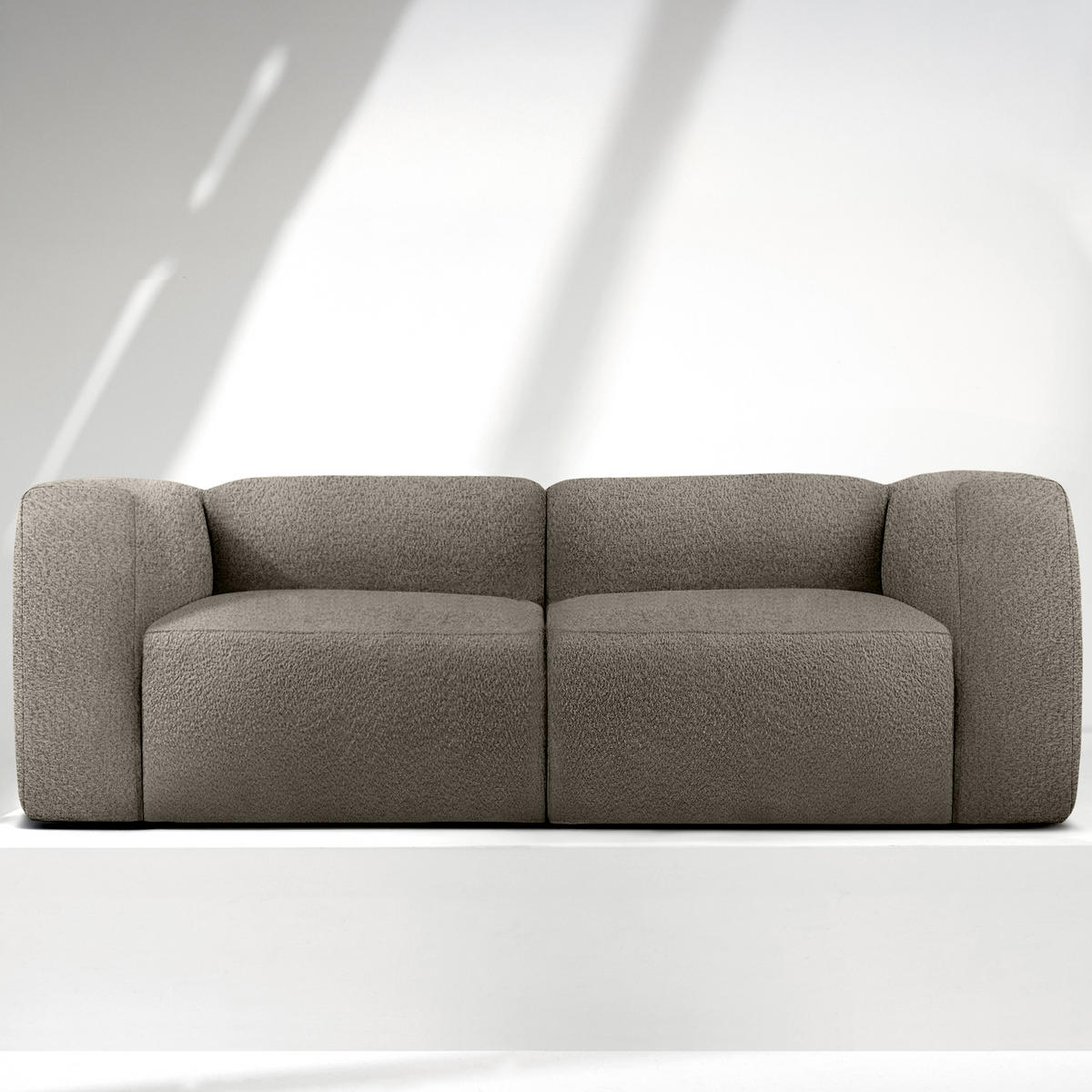 2-SITZER SOFA BUFFO, kühles Braun - Braun, Holz/Holzwerkstoff (210/73/96cm) - KONSIMO®