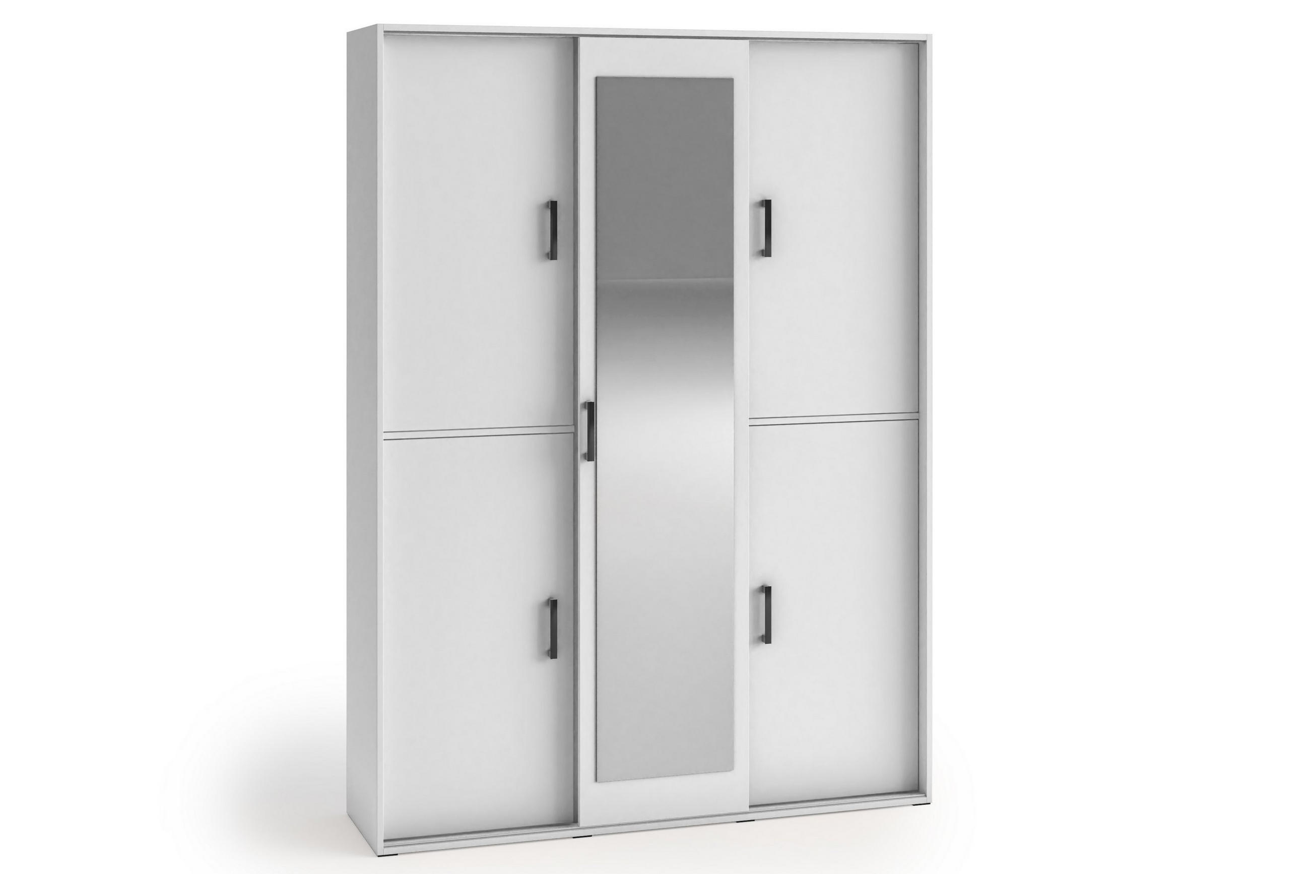 GARDEROBENSCHRANK BENVENO 150/21040 Modern Garderobenschrank Weiß - Weiß, Holzwerkstoff (150/210/40cm) - MASSENO