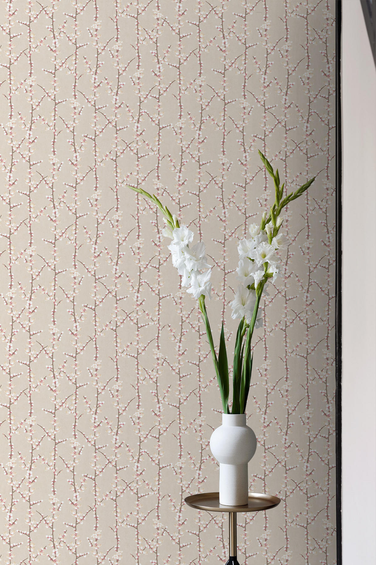 TAPETE Blüte 53 cm x 10 m - Beige, Papier (53/1000cm) - Sanders & Sanders