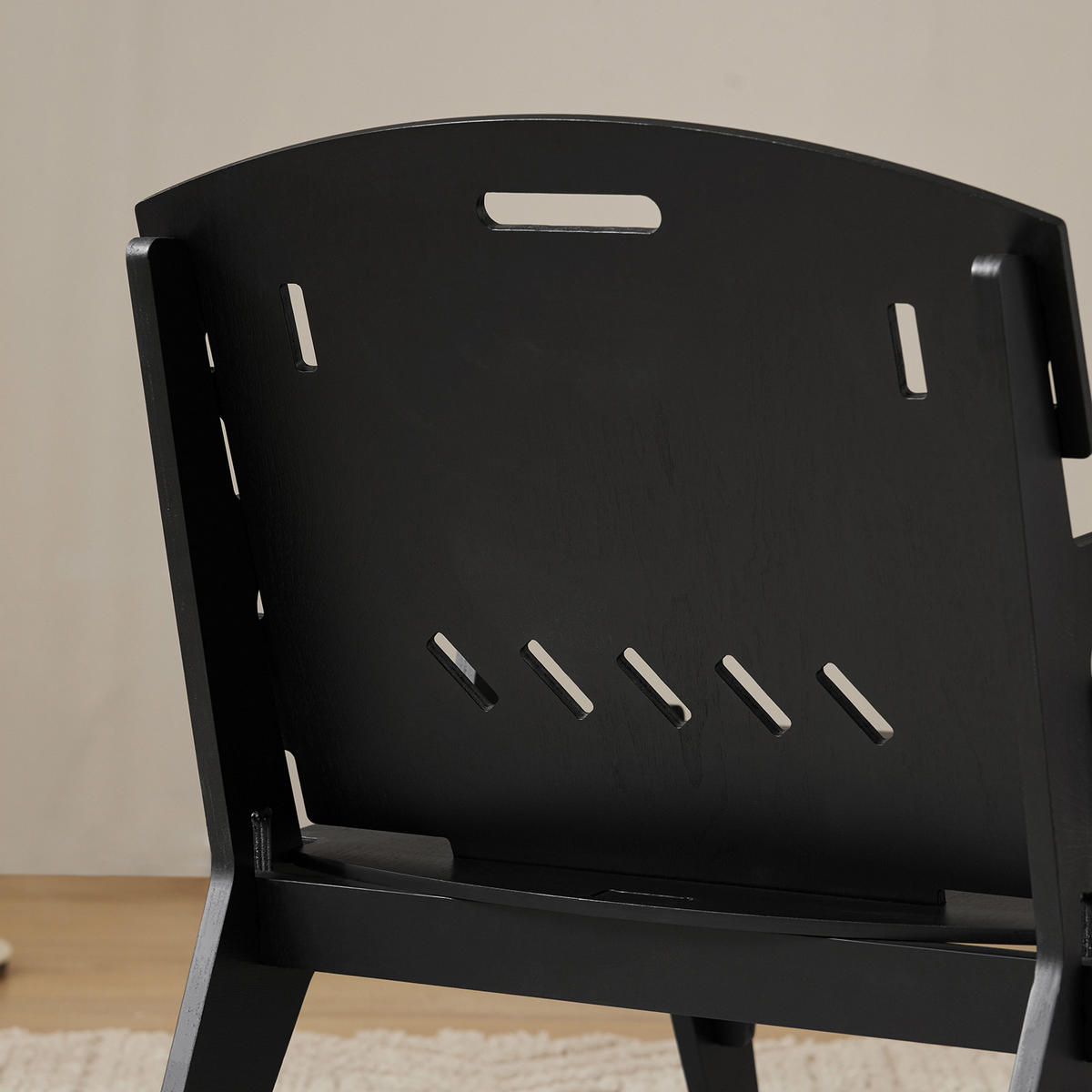 STUHL Schwarz - Schwarz, Holz (55/70/72cm) - SoBuy