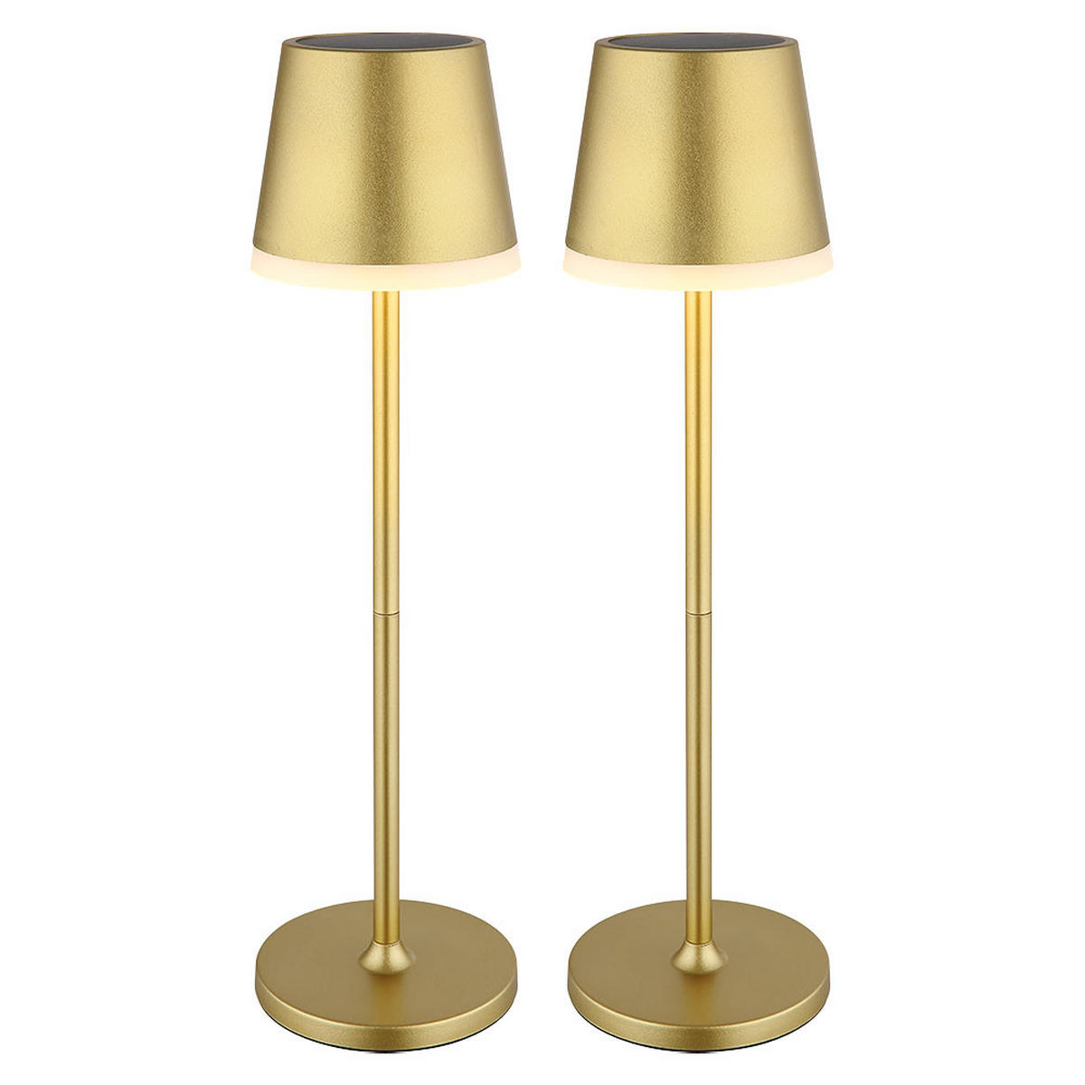 LED AUSSENLEUCHTE Gold Solar - Goldfarben, Metall (11/11/41cm) - Globo Lighting