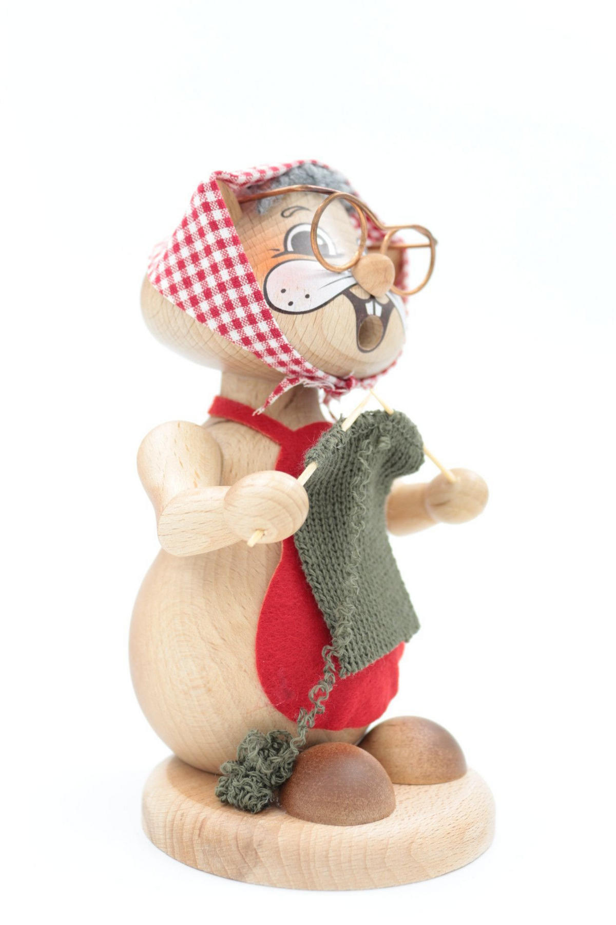 RAUCHFIGUR Hamster Oma 18 cm - Multicolor, Holz (12/18/0.1cm)
